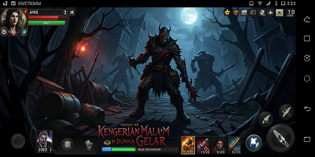 Gameplay menyeramkan dengan atmosfer gelap yang mencekam.
