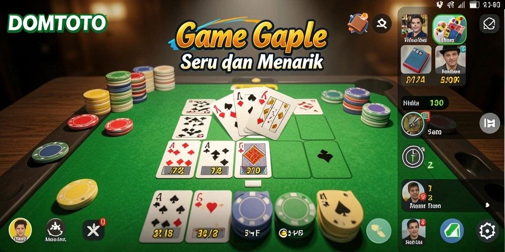 Screenshot gameplay DOMTOTO yang seru dan interaktif.
