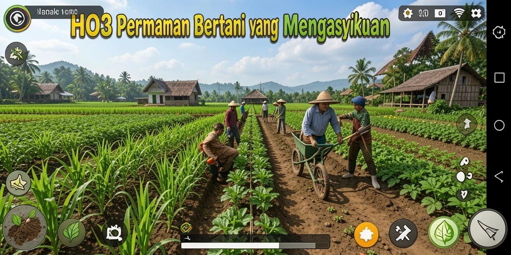 Tampilan gameplay yang menarik dalam kebun HO3.