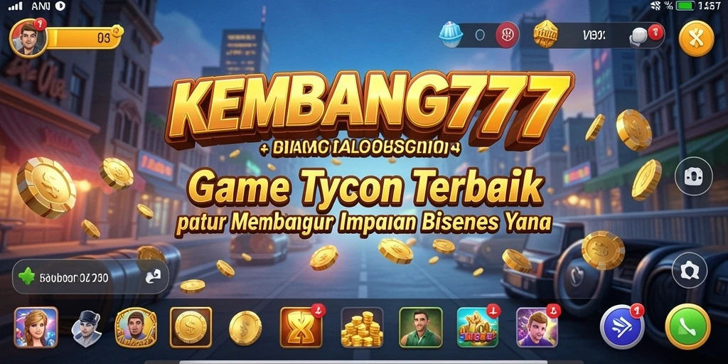 Screenshot gameplay KEMBANG777 dengan fitur manajemen bisnis.