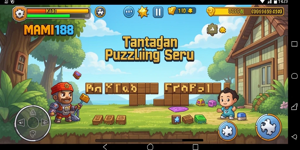 Tangkapan layar MAMI188 menampilkan suasana gameplay Puzzle yang penuh warna.