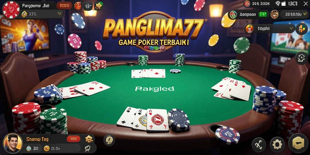 Tampilan gameplay seru di PANGLIMA77 dengan berbagai jenis permainan Poker.