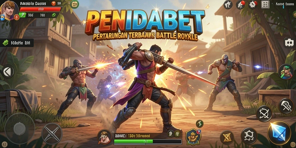 Gameplay seru yang menegangkan dalam PENIDABET Battle Royale.