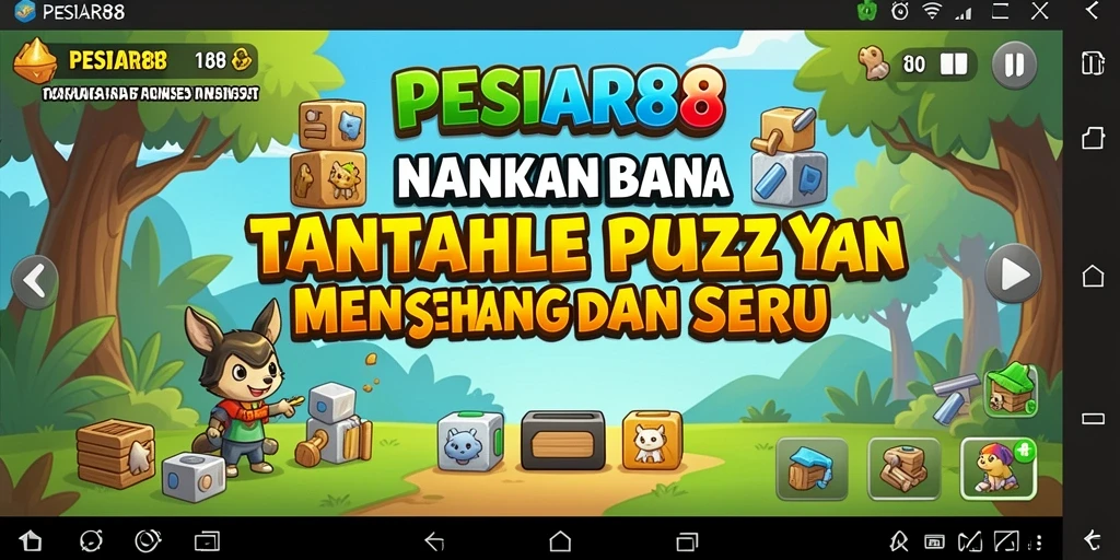 Tampilan gameplay PESIAR88 dengan berbagai puzzle menarik.