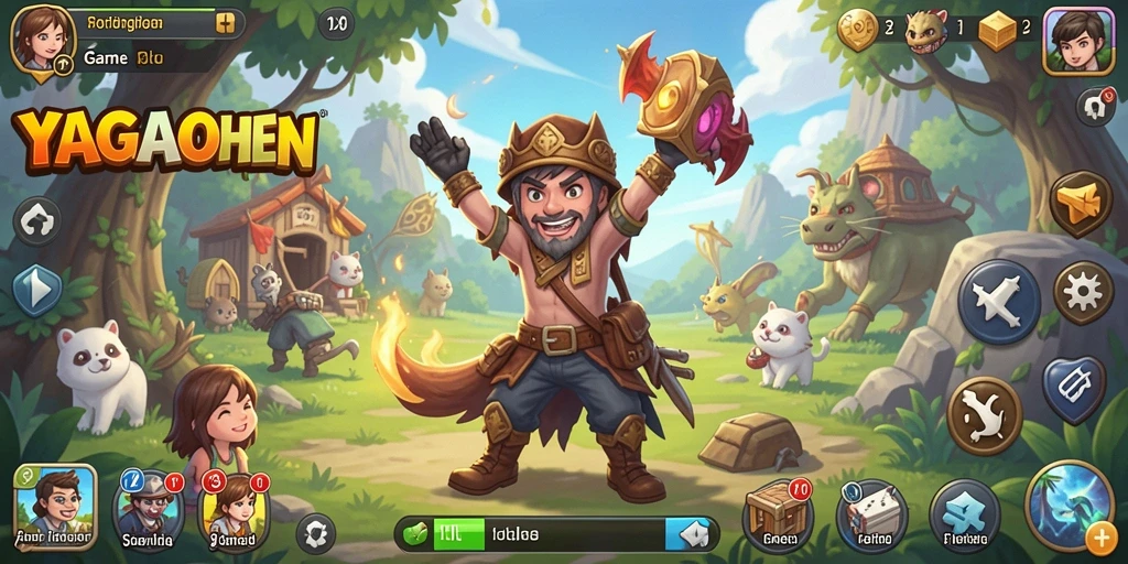 Screenshot menunjukkan karakter aktif dalam gameplay YAGAOHEN yang menarik.